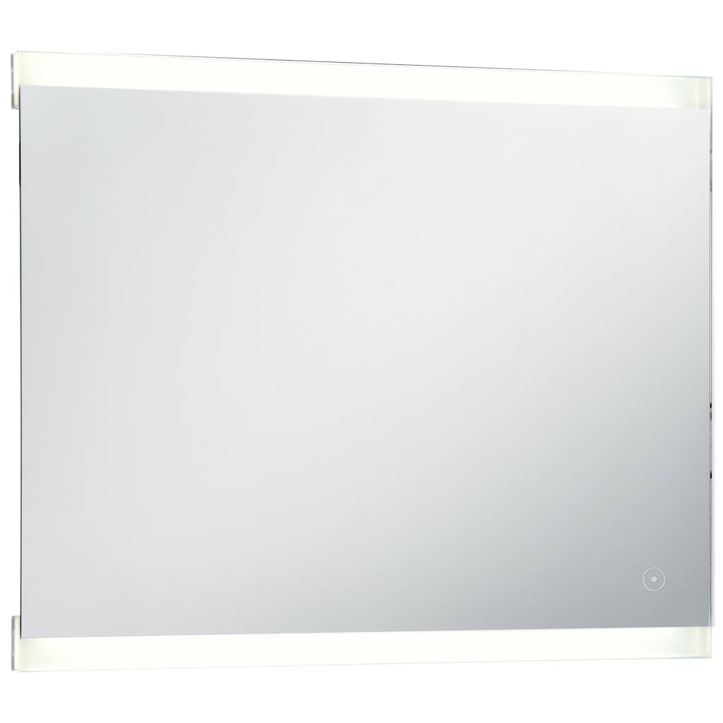 Sieninis vonios kambario veidrodis su LED ir jutikliu, 80x60cm