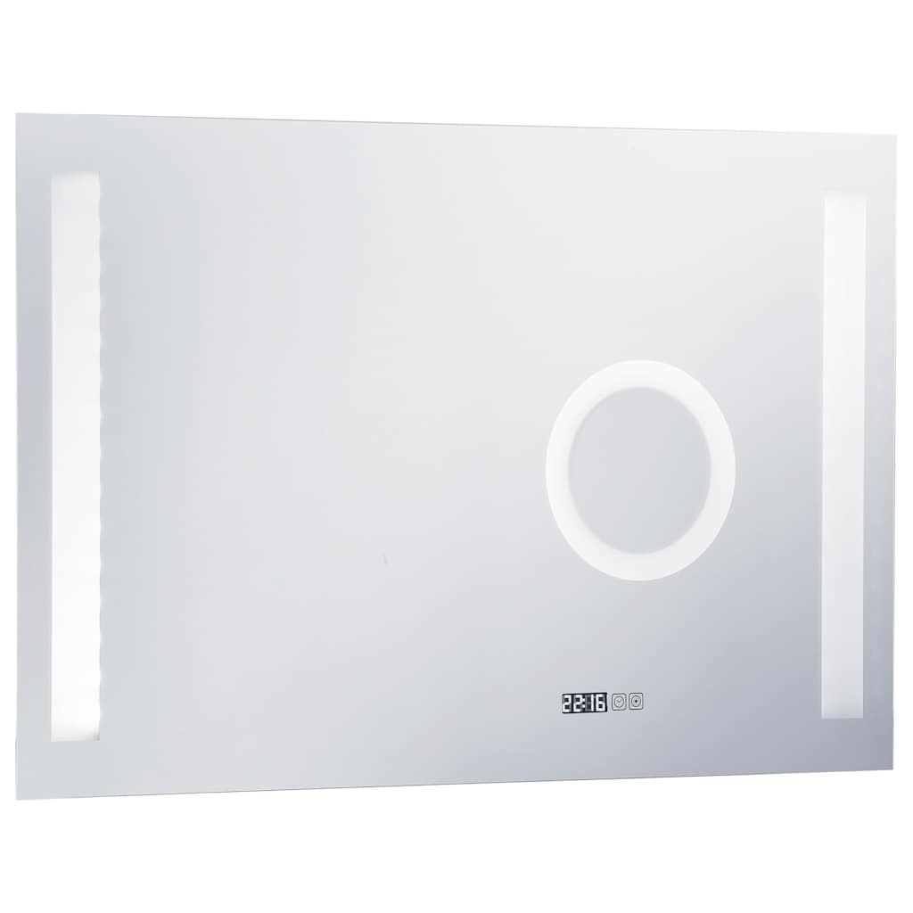 Sieninis vonios kambario veidrodis su LED ir jutikliu, 100x60cm