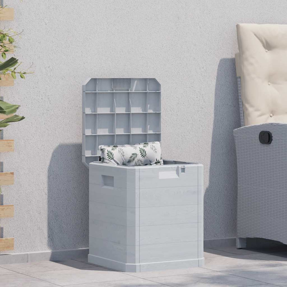 Garden storage box, light gray, 90 l