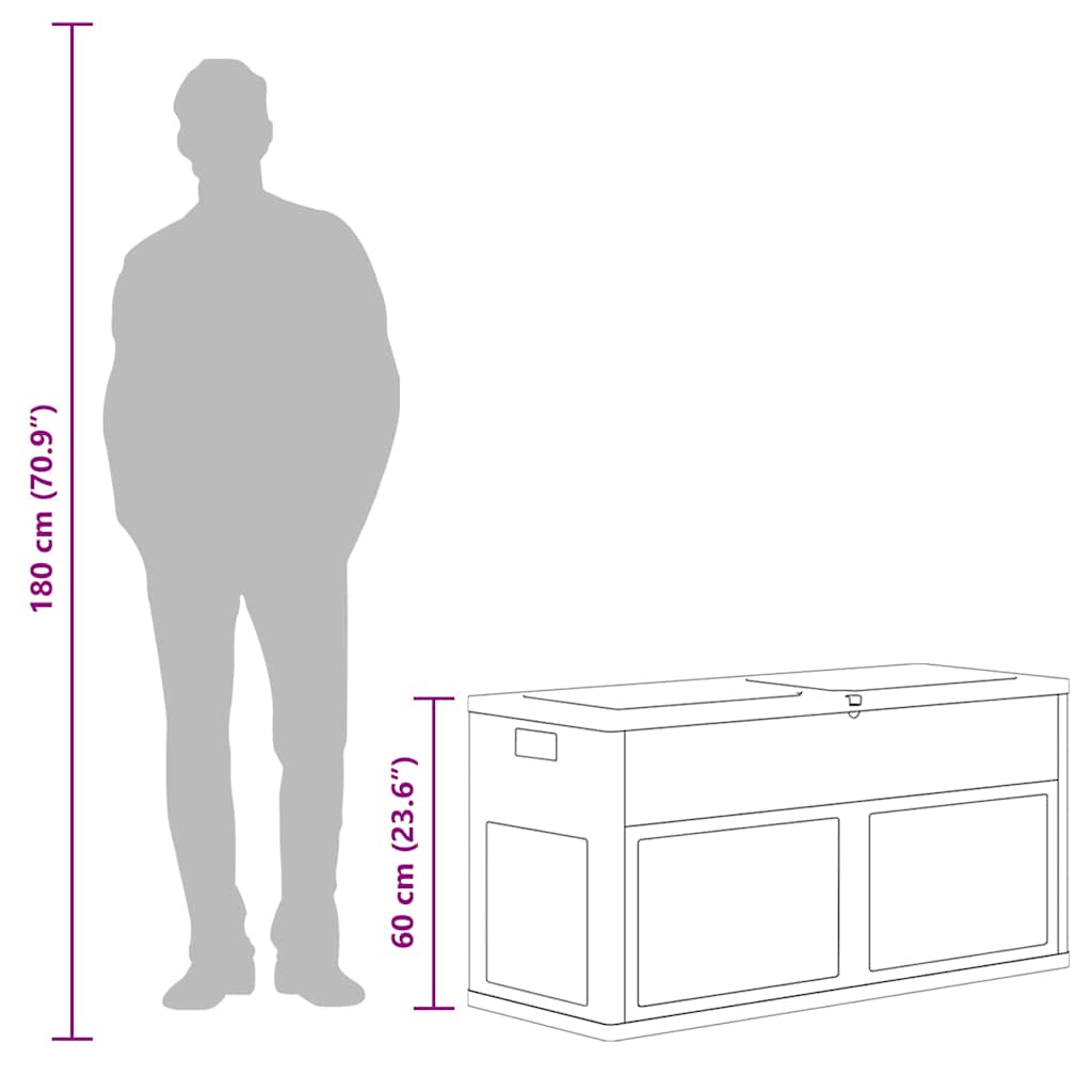 Lauko daiktadėžė MARK, juoda