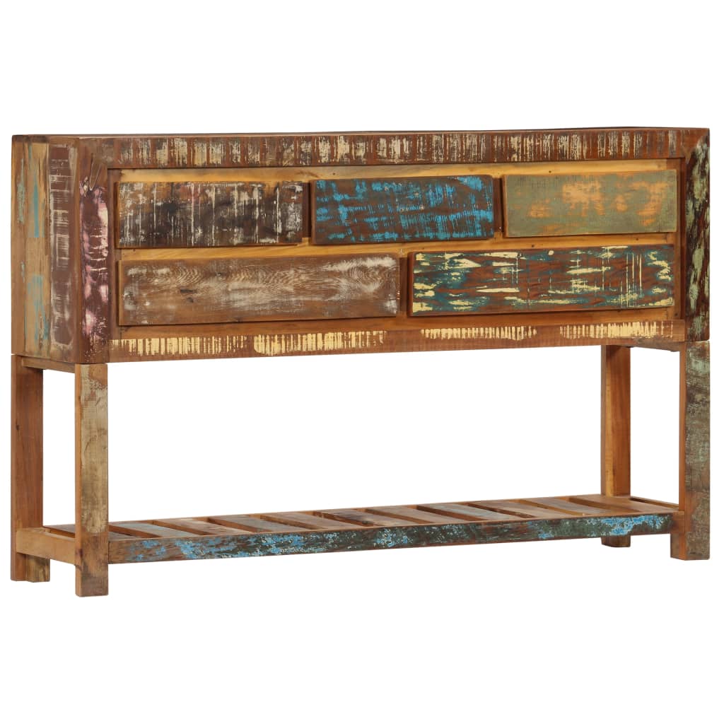 Sideboard, 120x30x75cm, solid reclaimed wood