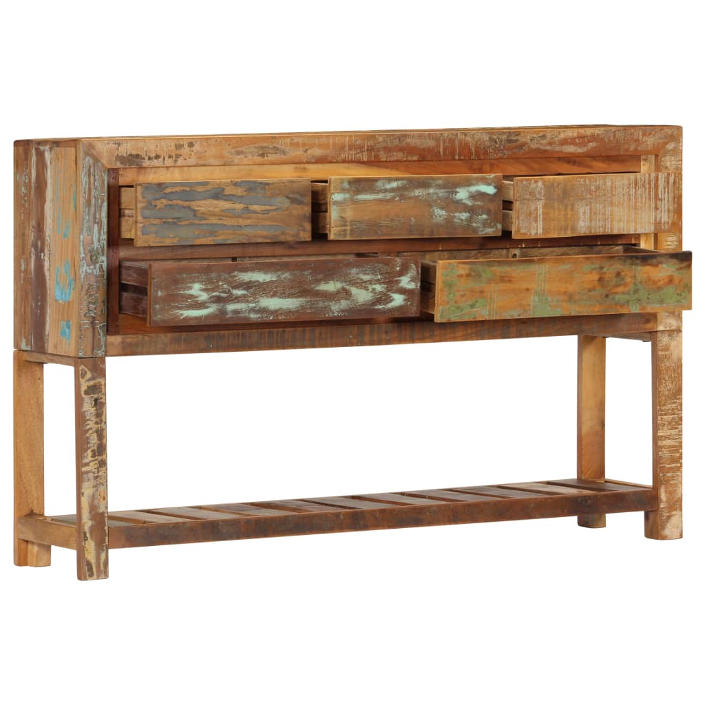 Sideboard, 120x30x75cm, solid reclaimed wood