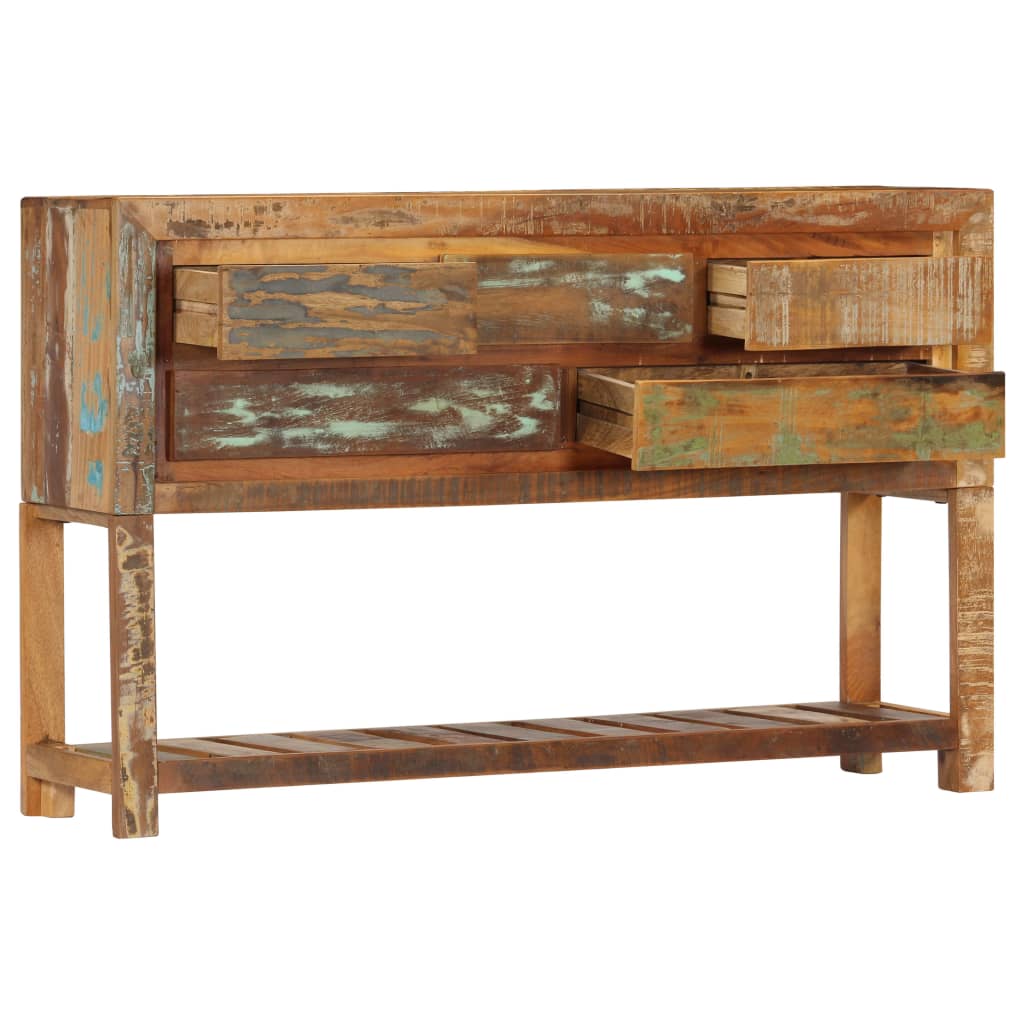 Sideboard, 120x30x75cm, solid reclaimed wood