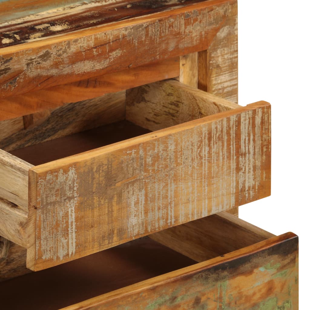 Sideboard, 120x30x75cm, solid reclaimed wood