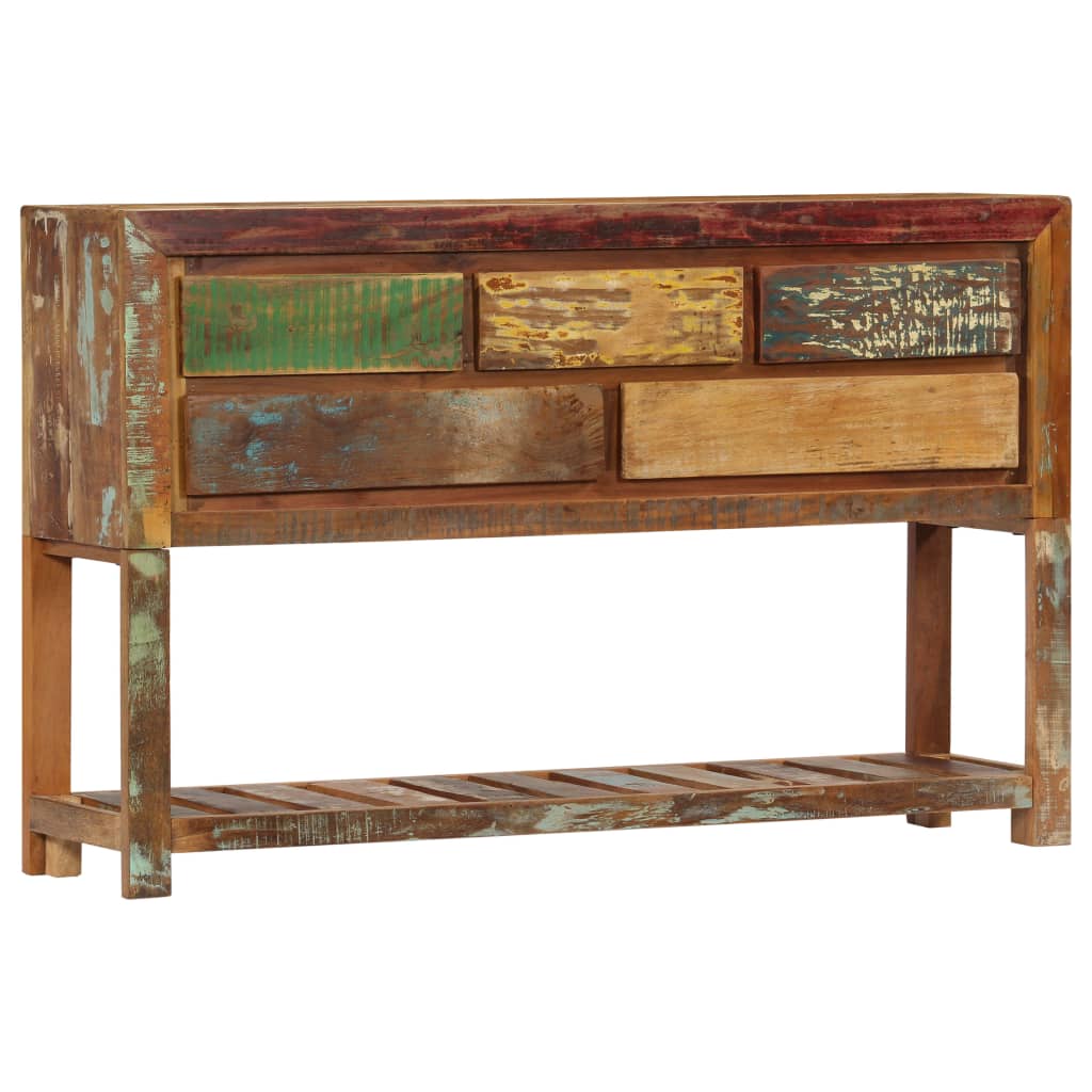 Sideboard, 120x30x75cm, solid reclaimed wood