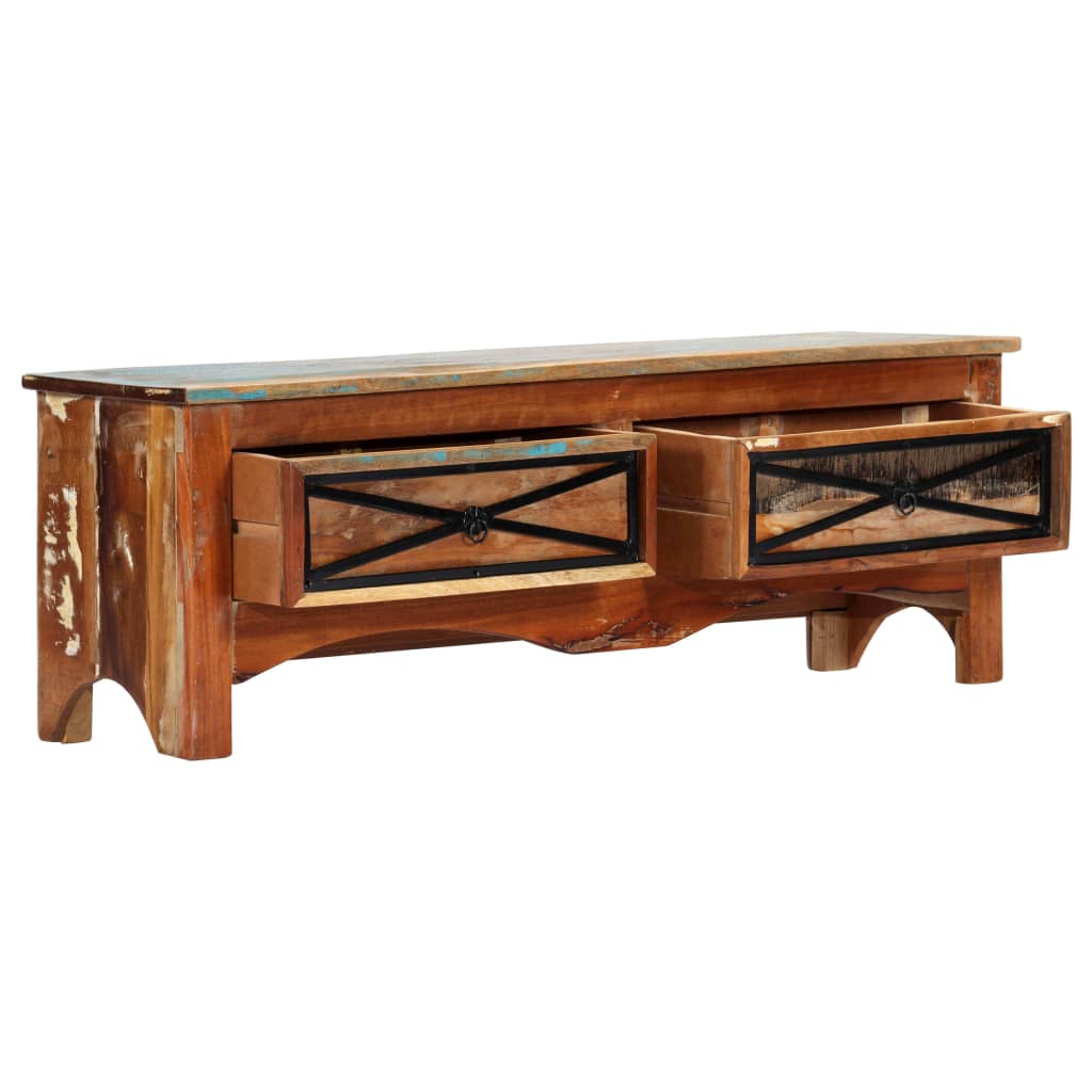 TV cabinet, 120x30x40cm, recycled solid wood