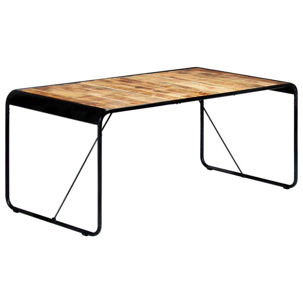 Dining table, 180x90x76cm, raw mango solid wood