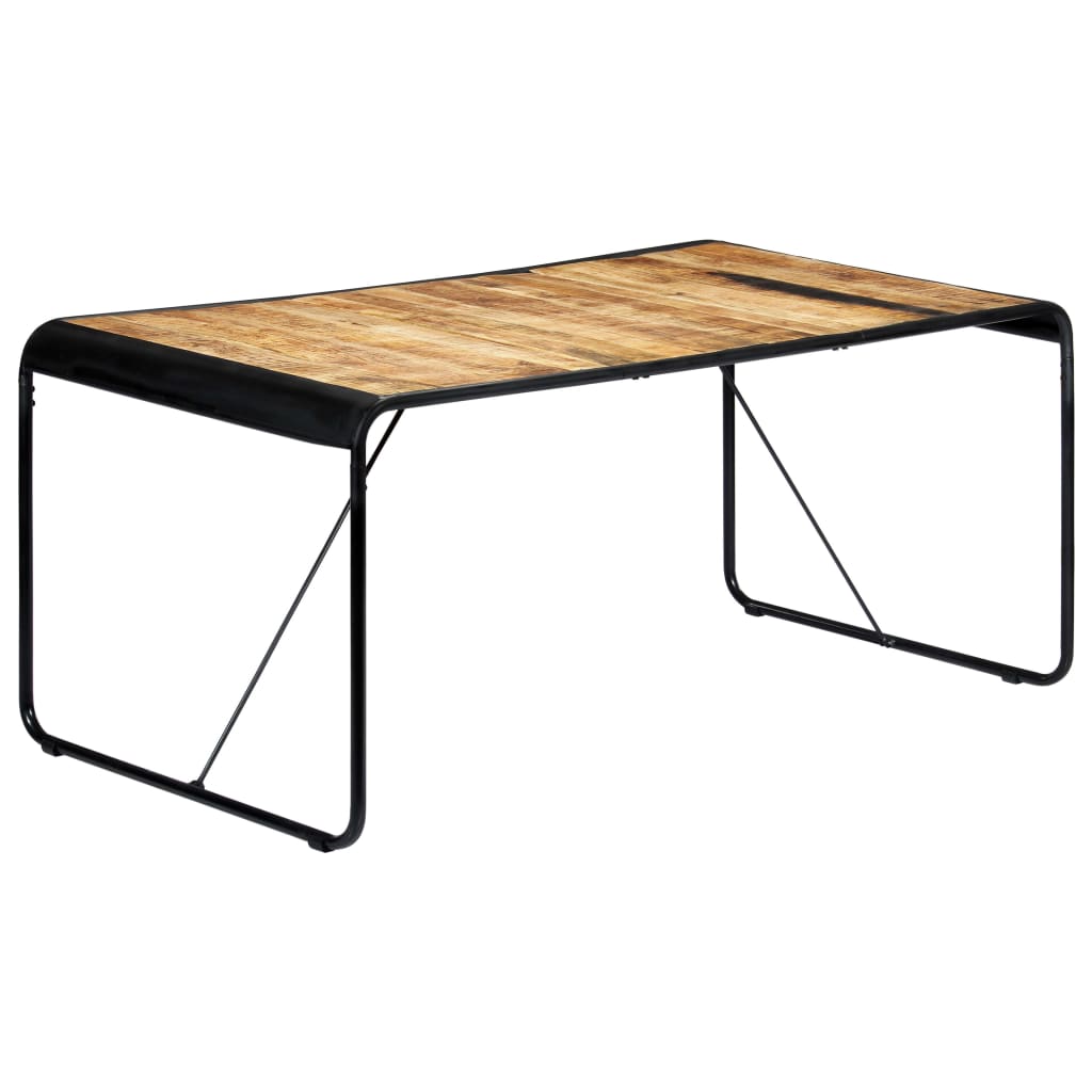 Dining table, 180x90x76cm, raw mango solid wood