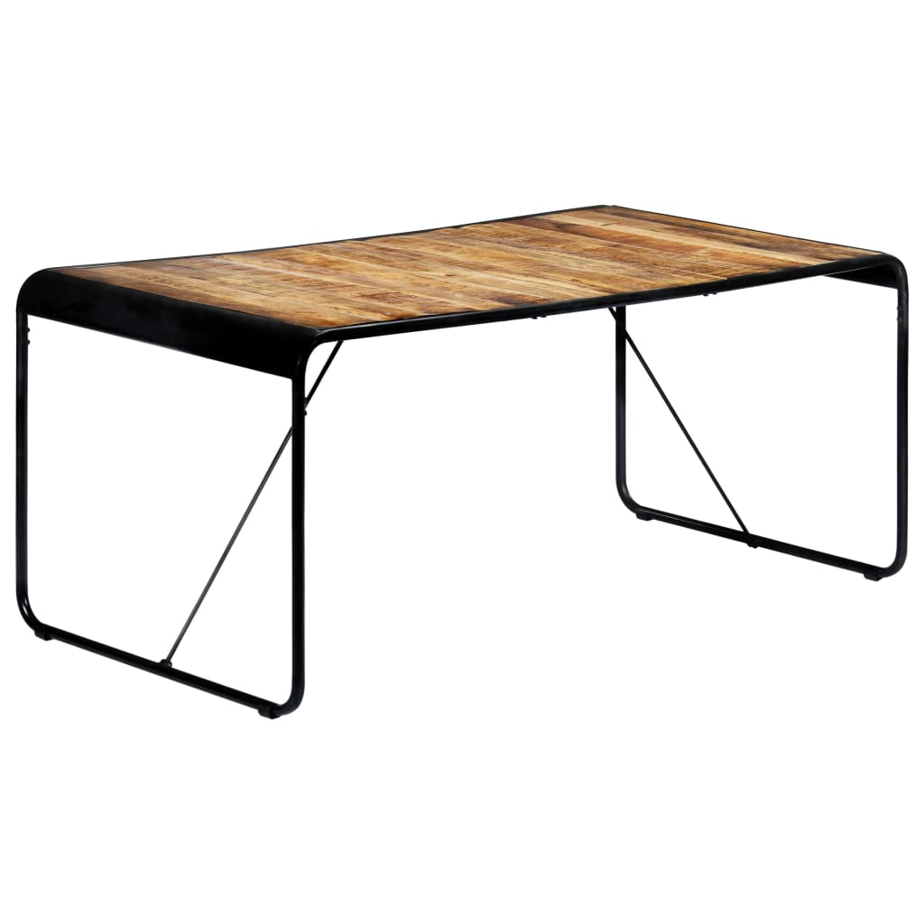 Dining table, 180x90x76cm, raw mango solid wood