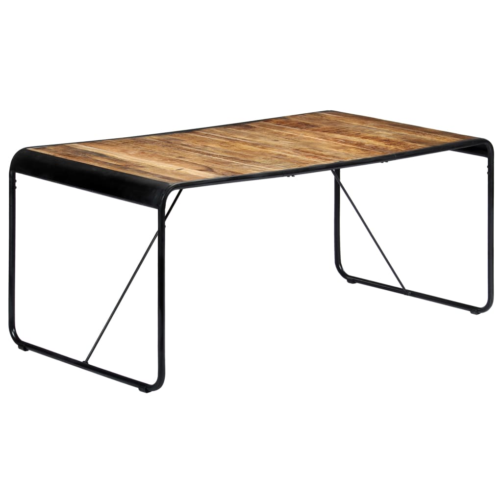 Dining table, 180x90x76cm, raw mango solid wood