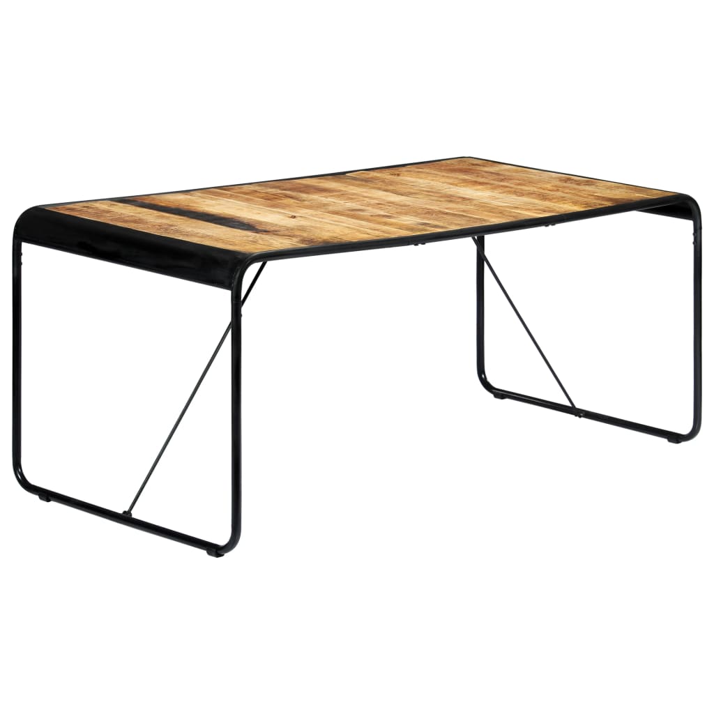 Dining table, 180x90x76cm, raw mango solid wood