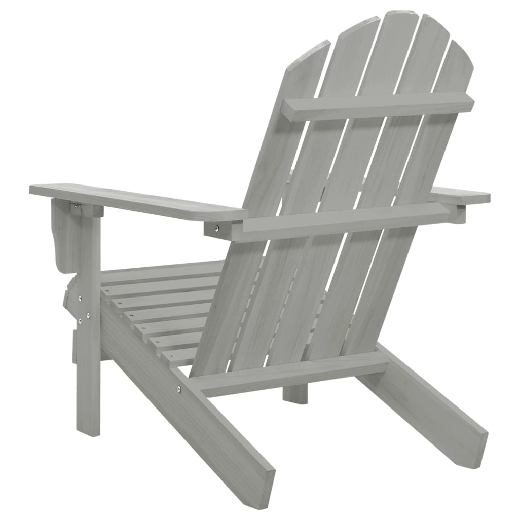 Garden chair, grey, wood