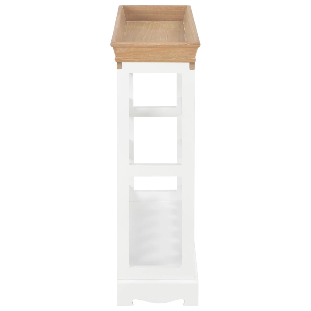 Spintelė vynui, baltos spalvos, 70x22,5x70,5cm, MDF