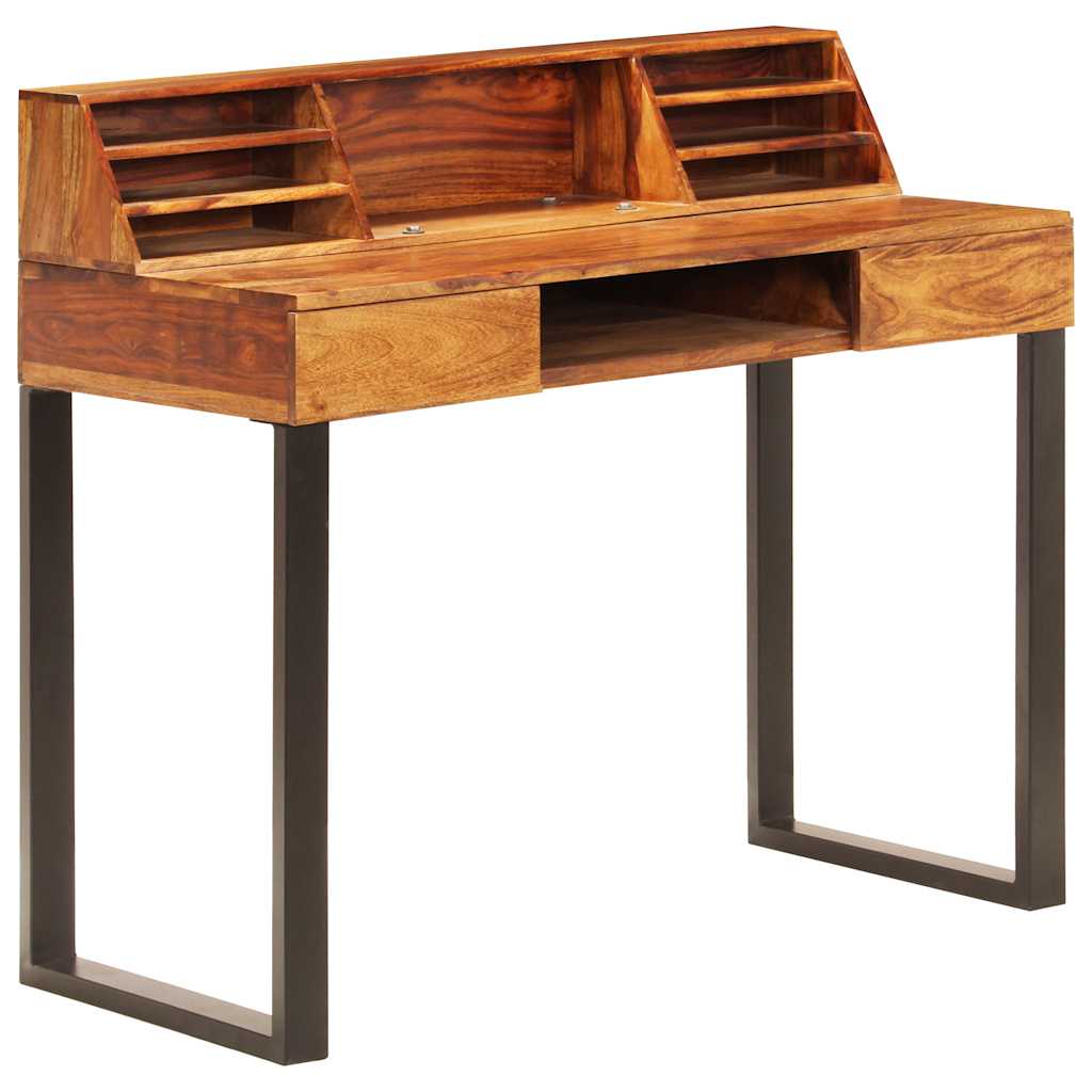 Desk, 110x50x94cm, pink. fiberbd. & steel.