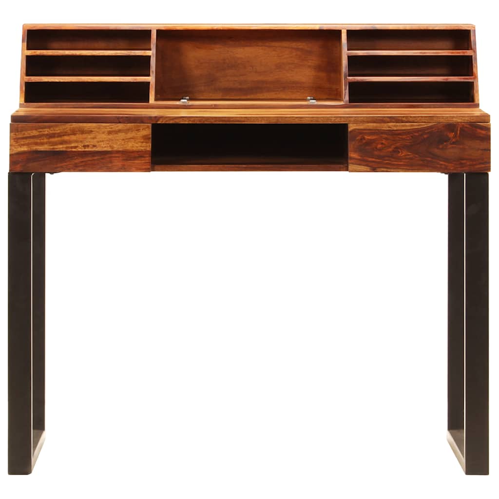Desk, 110x50x94cm, pink. fiberbd. & steel.