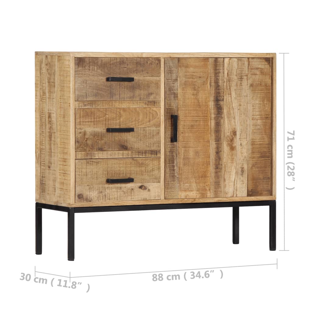Sideboard, 88x30x71cm, solid mango wood