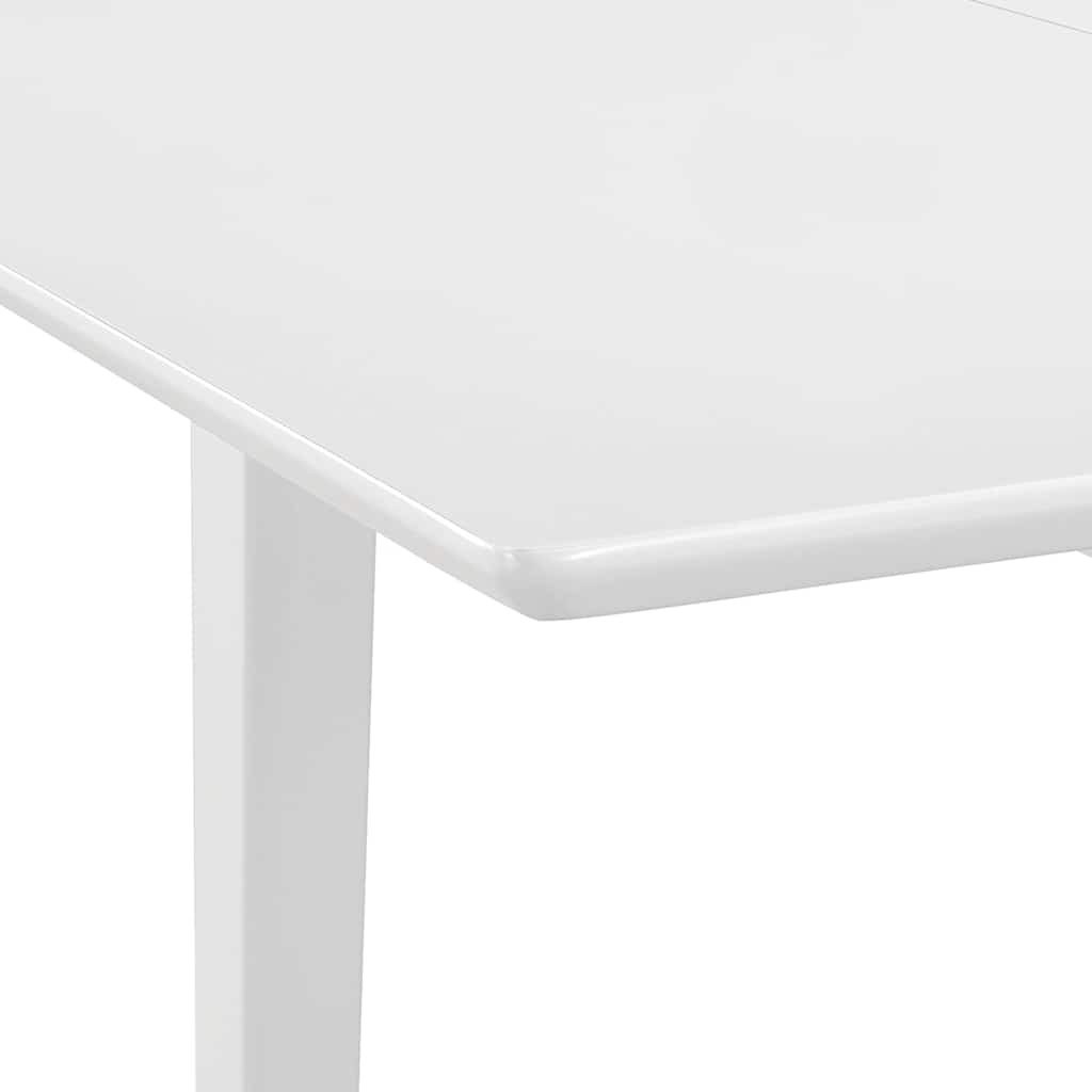 Extendable dining table, white, (80x120)x80x74 cm, MDF