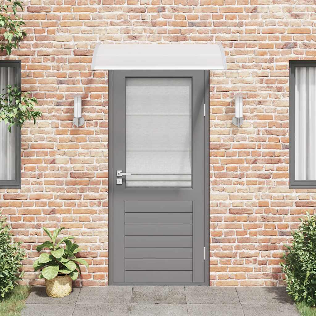 Canopy for doors, grey and transparent, 120x75cm, PC