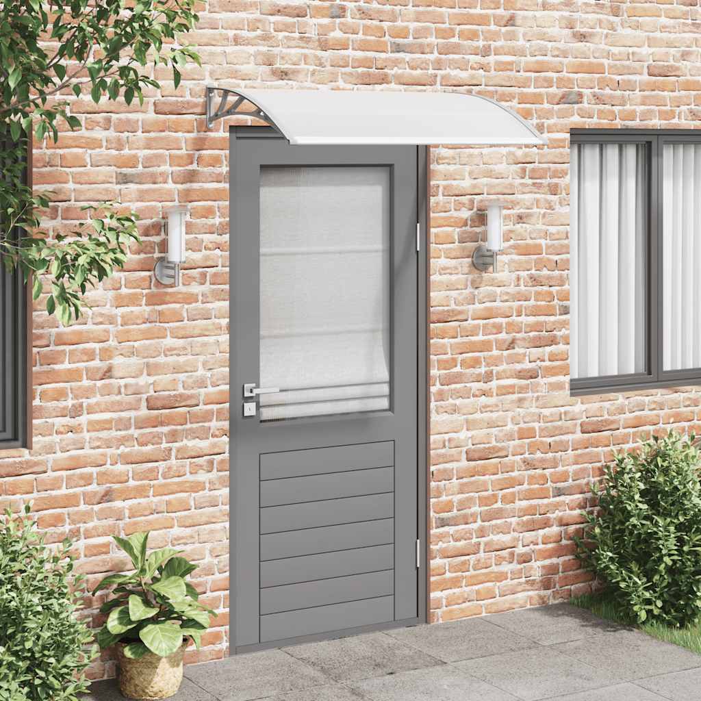 Canopy for doors, grey and transparent, 120x75cm, PC