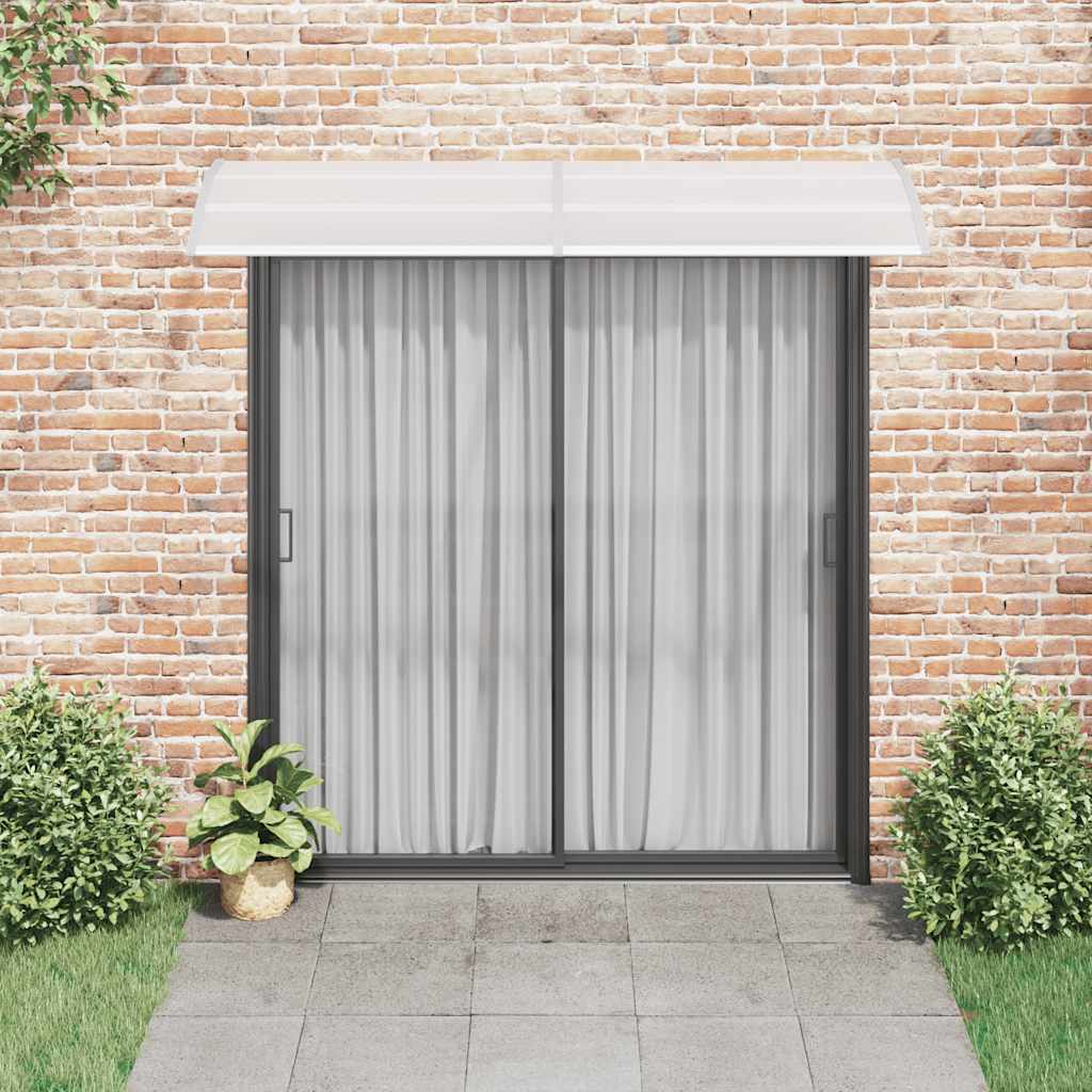 Door canopy, grey and transparent, 240x75cm, PC