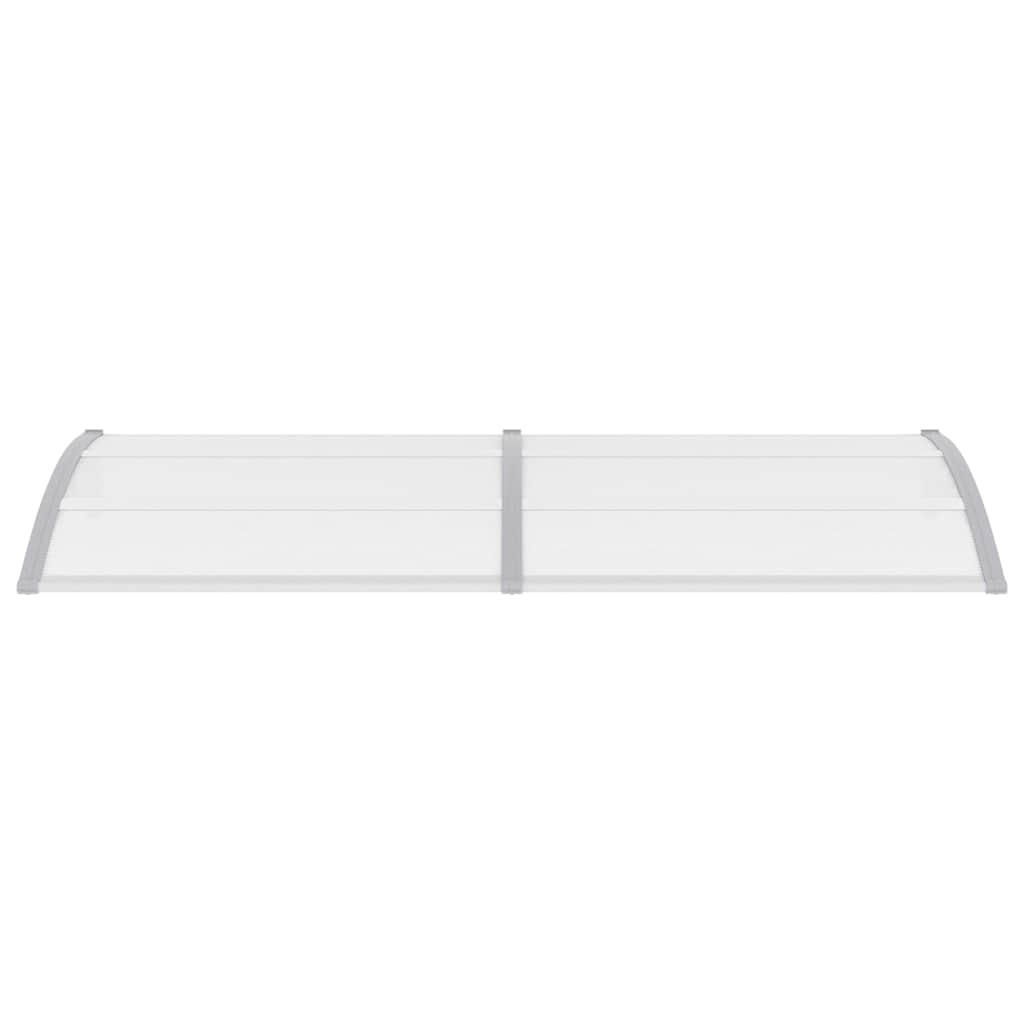 Door canopy, grey and transparent, 240x75cm, PC