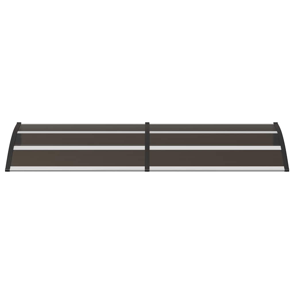 Door canopy, black, 200x75cm, PC