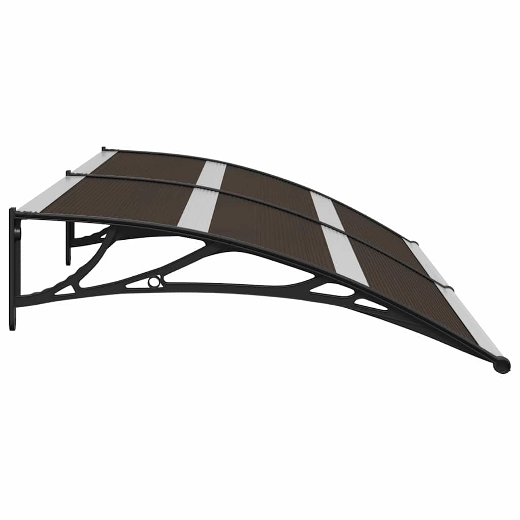 Door canopy, black, 200x75cm, PC