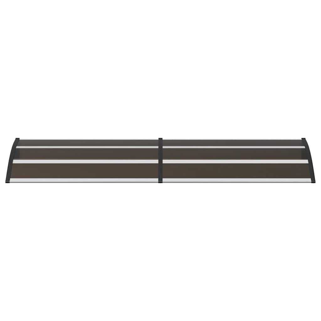 Door canopy, black, 240x75cm, PC