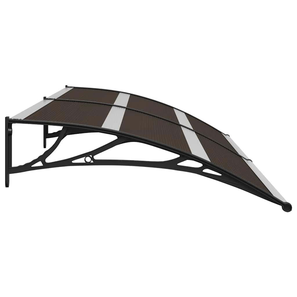Door canopy, black, 240x75cm, PC