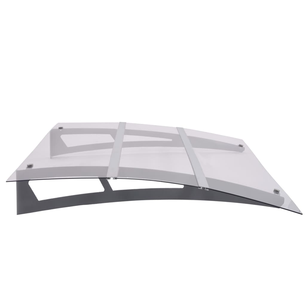 Canopy for doors, silver and transparent, 120x90cm