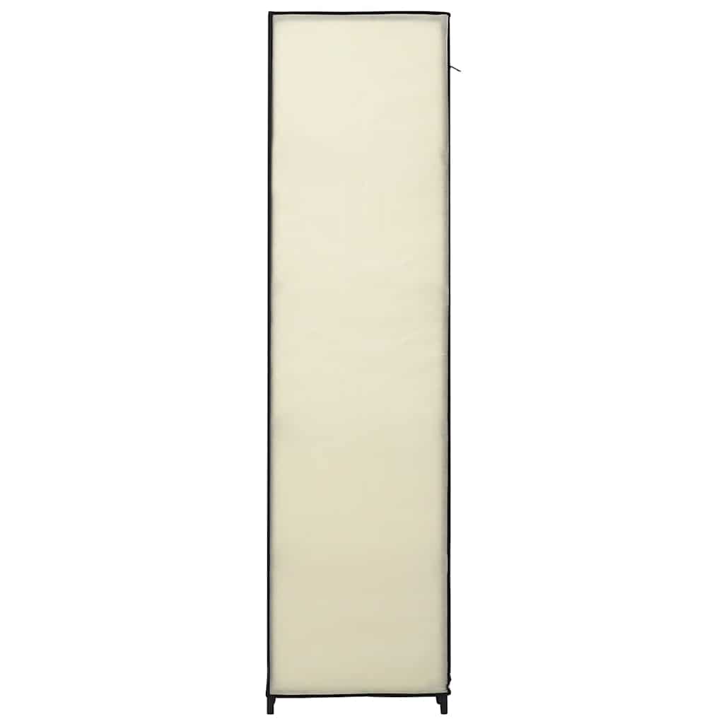 Foldable wardrobes, 2 pcs., cream, 110x45x175cm, fabric