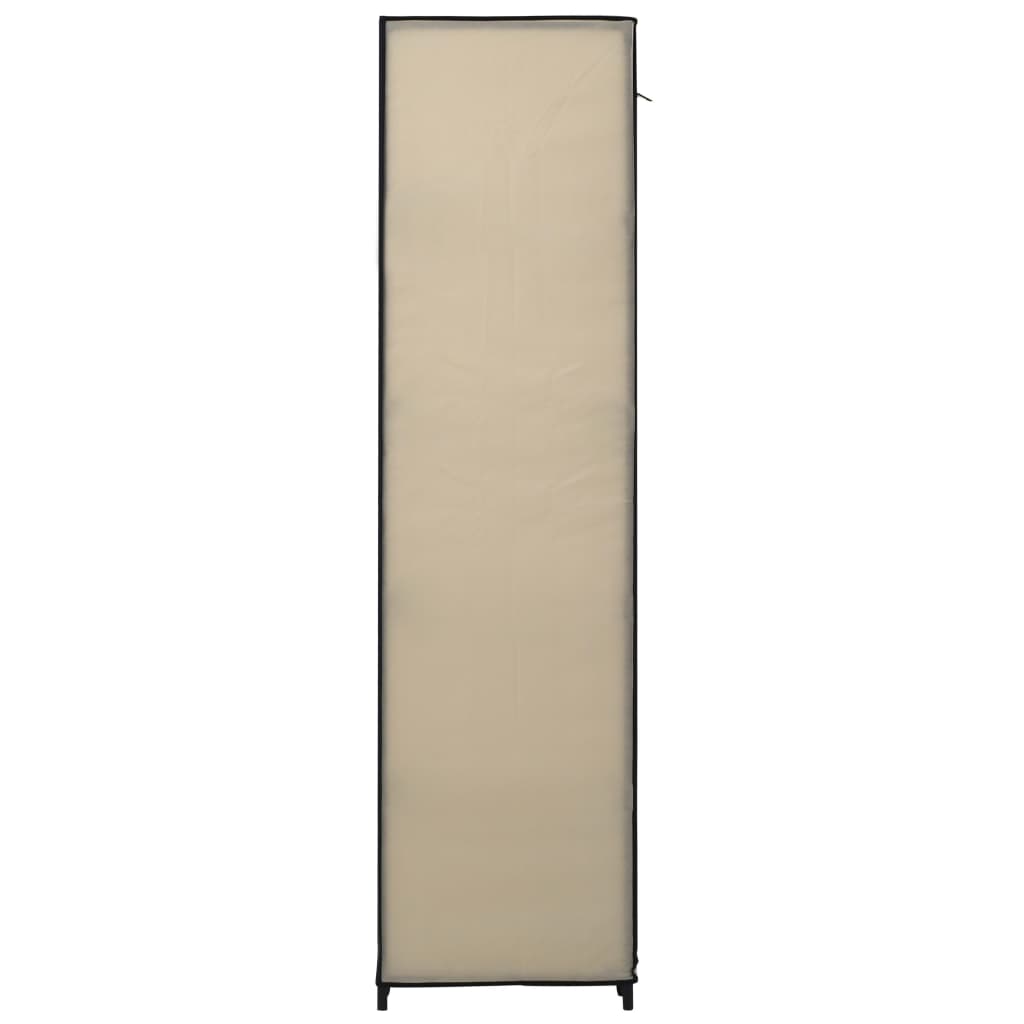 Drēb. skapis ar nodal. un stieņi, krēmkr., 150x45x176cm, aud.