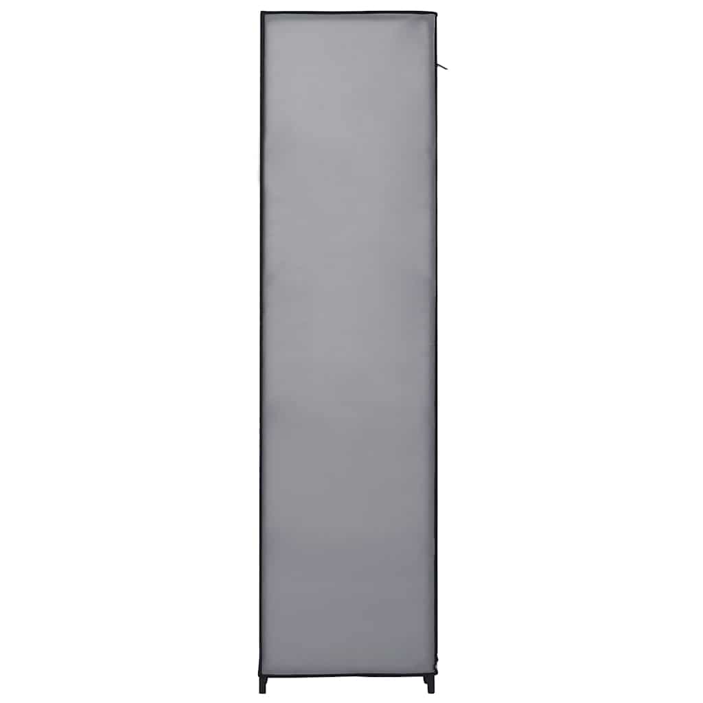 Drab. spinta su skyr. ir stryp., pilka, 150x45x176cm, audinys