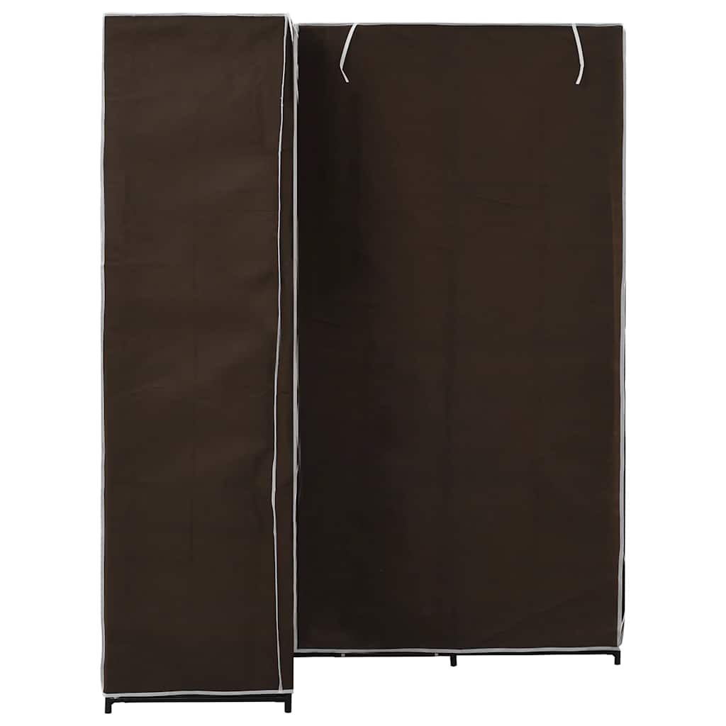 Corner wardrobe, brown, 130x87x169cm