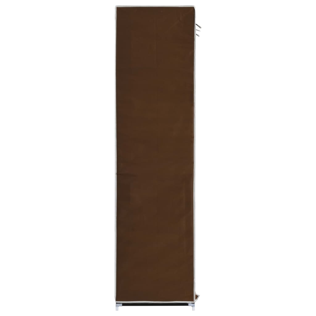 Drab. spinta su skyr. ir stryp., ruda, 150x45x175cm, audinys