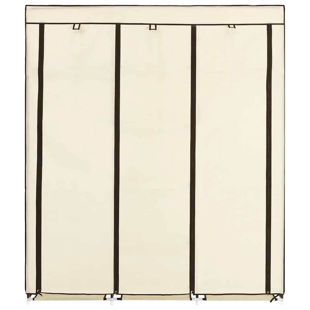 Drab. spinta su skyr. ir stryp., krem. sp., 150x45x175cm, aud.