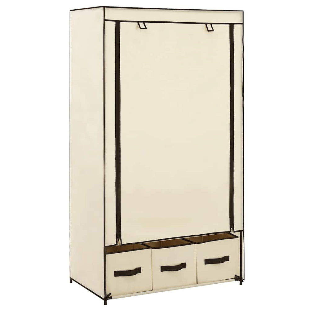 Cream wardrobe, 87x49x159cm, fabric