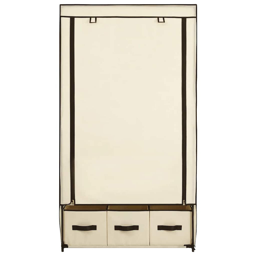 Cream wardrobe, 87x49x159cm, fabric