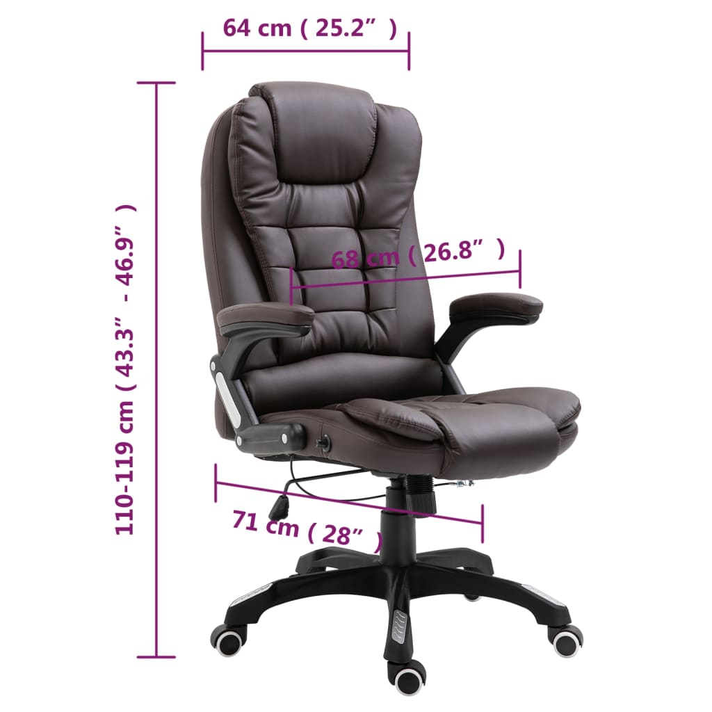 Biuro kėdė JULIA, ruda