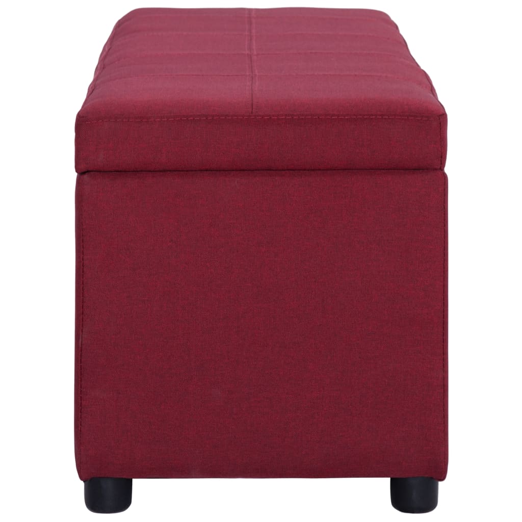 Sols ar nodalījumu mantu glabāšanai, vīnsarkans, 116 cm, poliesters