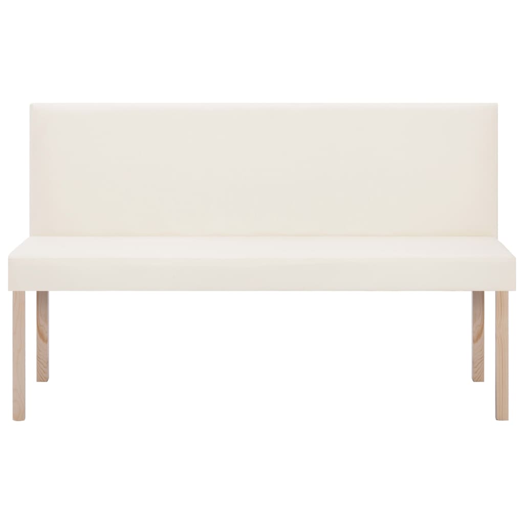Suoliukas, kreminės sp., 139,5cm, dirbtinė oda