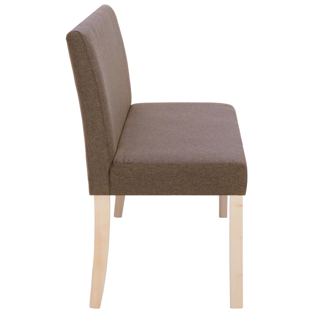 Bench, brown, 139.5cm, polyester