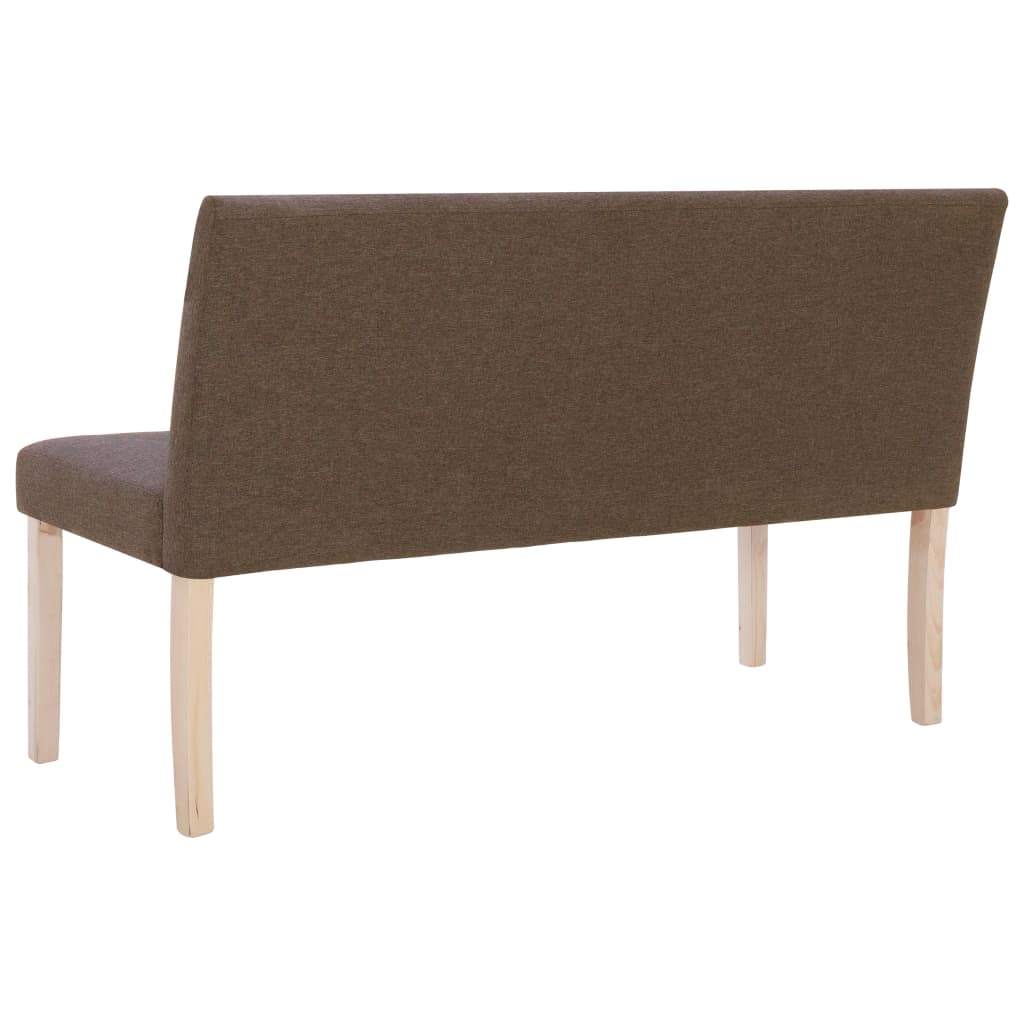 Bench, brown, 139.5cm, polyester