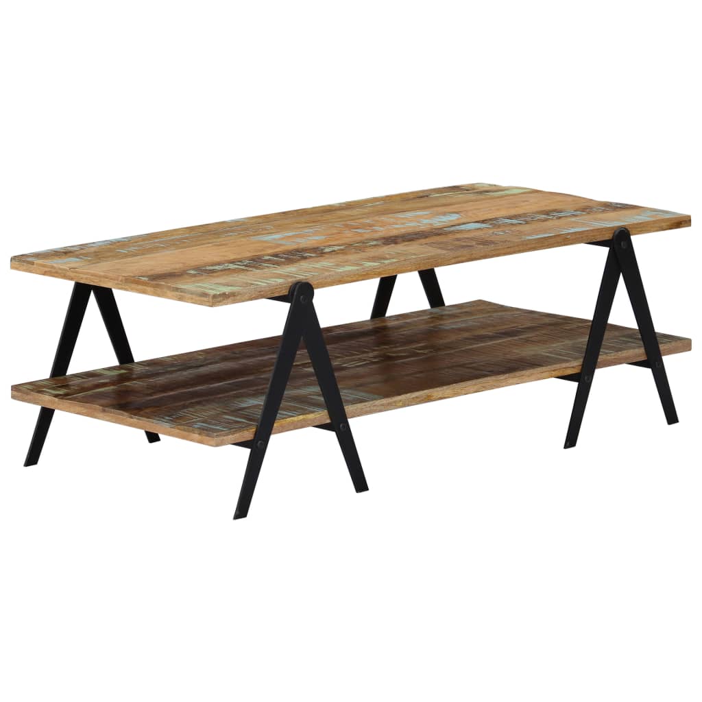 Coffee table, 115x60x40cm, solid reclaimed wood