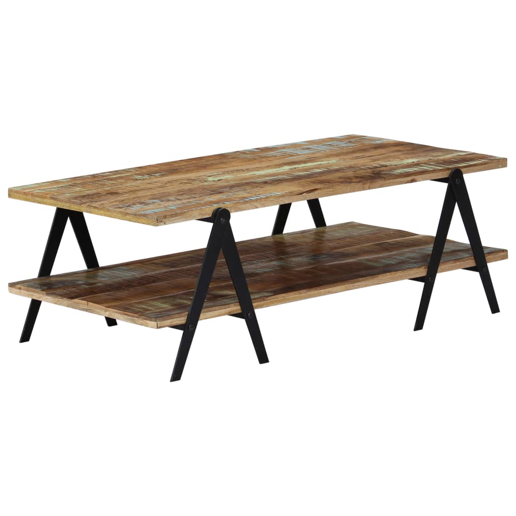 Coffee table, 115x60x40cm, solid reclaimed wood