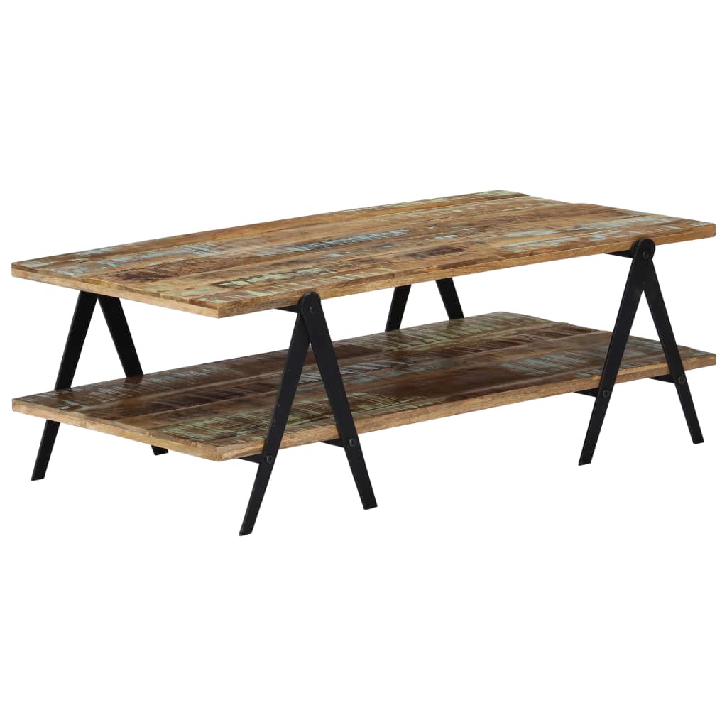 Coffee table, 115x60x40cm, solid reclaimed wood