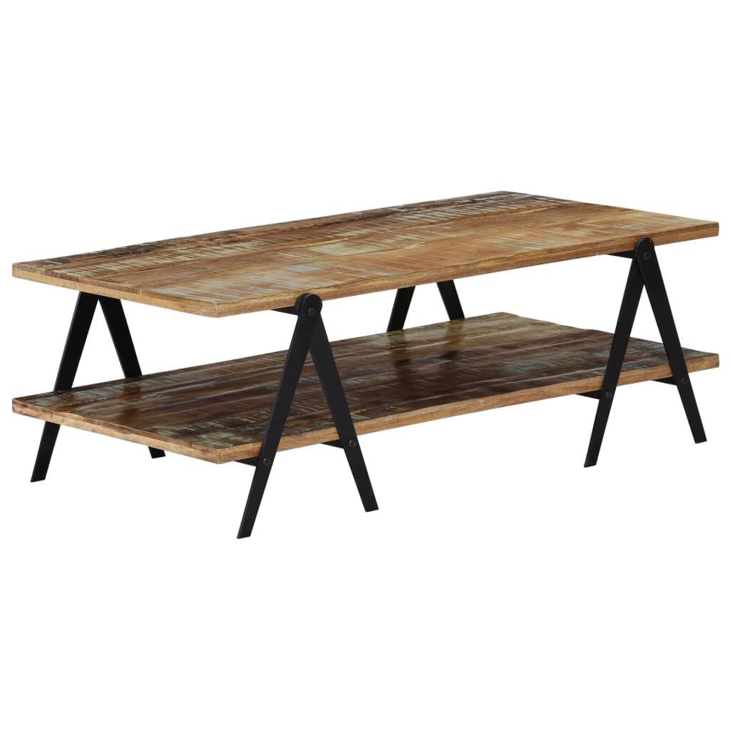 Coffee table, 115x60x40cm, solid reclaimed wood