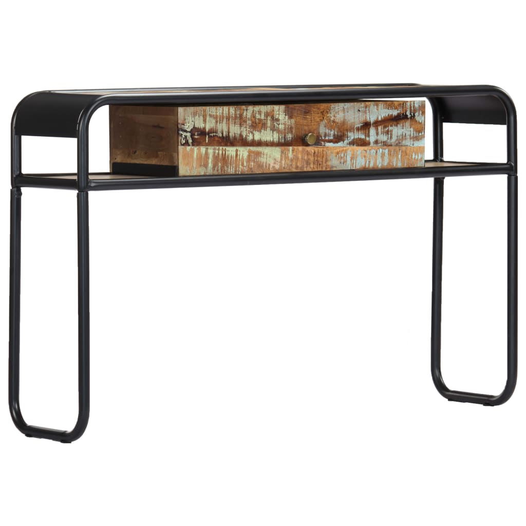 Konsoles galda, 118x30x75 cm, pārstrādāts masīvkoks