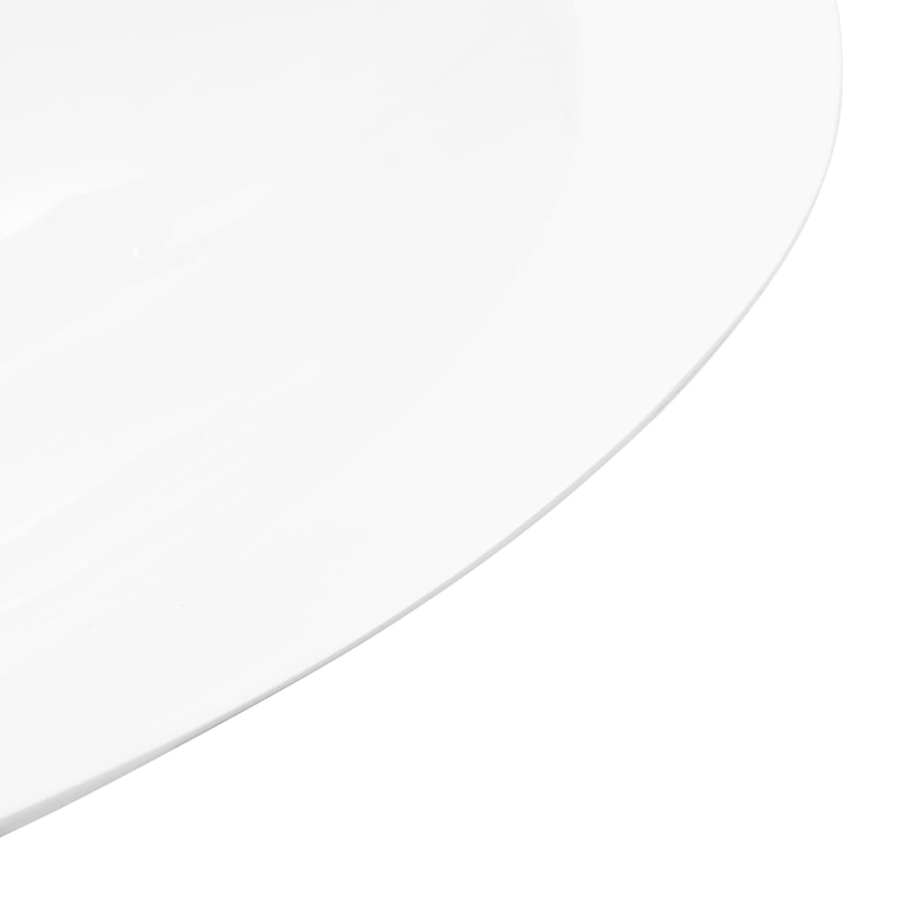 Washbasin, 59.3x35.1x10.7cm, white, cast marble.