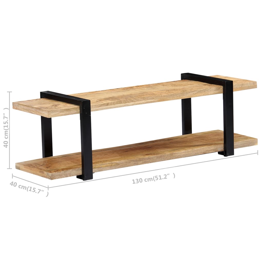 TV cabinet, 130x40x40cm, solid mango wood